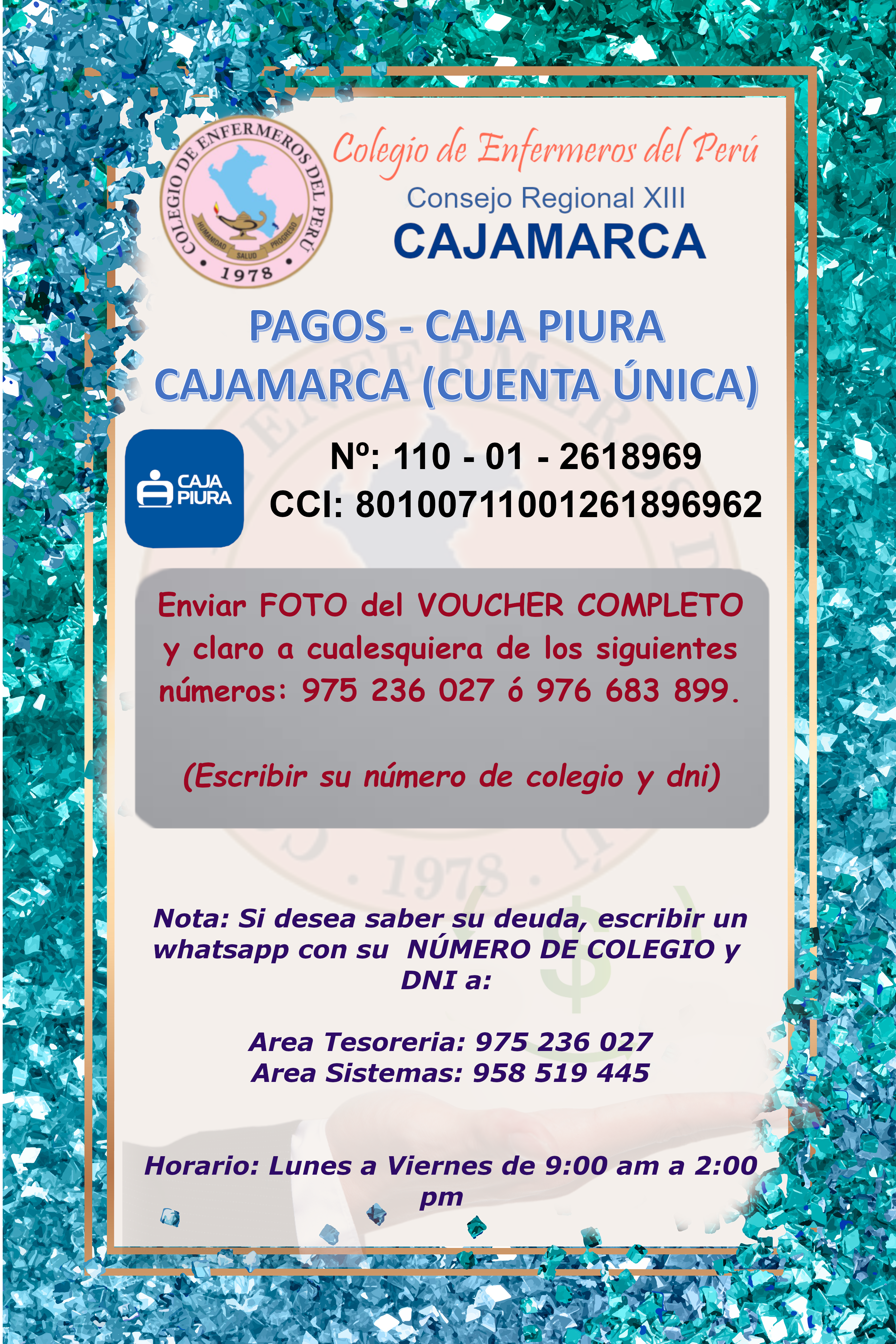  PAGOS CEP CAJAMARCA 